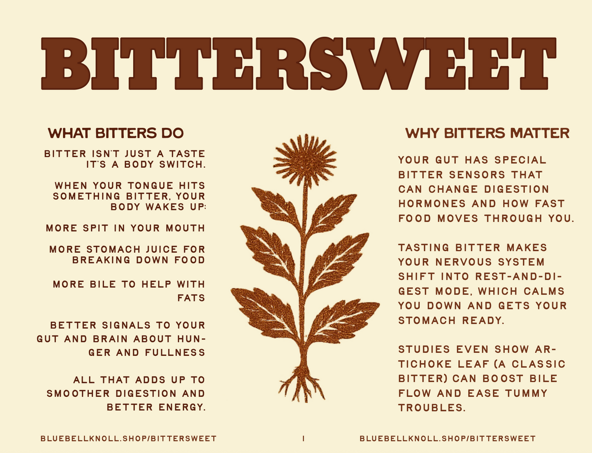 Bitter is Better: Herbal Wisdom for Digestion & Gut Health